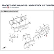 BRACKET, HEAT INSULATOR - WHEN STOCK IS 0 THIS ITEM IS NO LONGER AVAILABLE product image