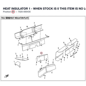 HEAT INSULATOR 1 - WHEN STOCK IS 0 THIS ITEM IS NO LONGER AVAILABLE product image