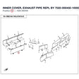 INNER COVER, EXHAUST PIPE REPL BY 7020-000450-10000 product image