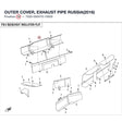 OUTER COVER, EXHAUST PIPE product image