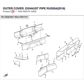 OUTER COVER, EXHAUST PIPE product image