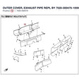OUTER COVER, EXHAUST PIPE REPL BY 7020-000470-10000 product image