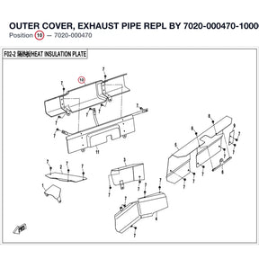 OUTER COVER, EXHAUST PIPE REPL BY 7020-000470-10000 product image