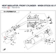 HEAT INSULATOR, FRONT CYLINDER - WHEN STOCK IS 0 THIS ITEM IS NO LONGER AVAILABLE product image