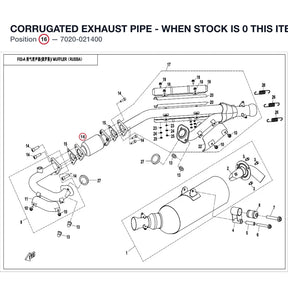 CORRUGATED EXHAUST PIPE - WHEN STOCK IS 0 THIS ITEM IS NO LONGER AVAILABLE product image