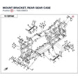 MOUNT BRACKET, REAR GEAR CASE product image