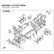 BRACKET, LH FOOT PEDAL product image