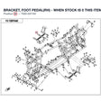 BRACKET, FOOT PEDAL(RH) - WHEN STOCK IS 0 THIS ITEM IS NO LONGER AVAILABLE product image