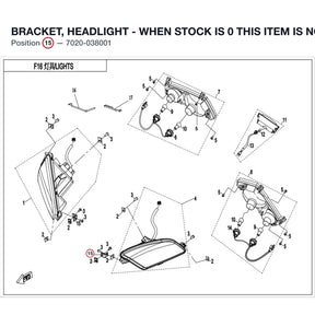 BRACKET, HEADLIGHT - WHEN STOCK IS 0 THIS ITEM IS NO LONGER AVAILABLE product image