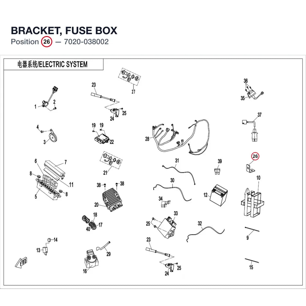 BRACKET, FUSE BOX product image