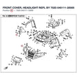 FRONT COVER, HEADLIGHT REPL BY 7020-040111-20000 product image