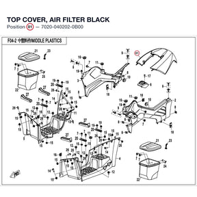 TOP COVER, AIR FILTER product image