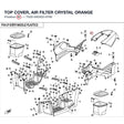 TOP COVER, AIR FILTER product image
