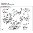 FOOTREST, LH product image