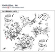 FOOT PEDAL, RH product image