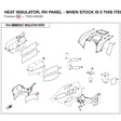 HEAT INSULATOR, RH PANEL - WHEN STOCK IS 0 THIS ITEM IS NO LONGER AVAILABLE product image