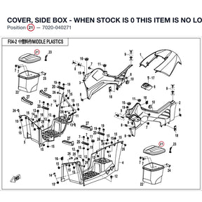 COVER, SIDE BOX - WHEN STOCK IS 0 THIS ITEM IS NO LONGER AVAILABLE product image