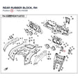 REAR RUBBER BLOCK, RH product image
