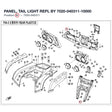 PANEL, TAIL LIGHT REPL BY 7020-040311-10000 product image