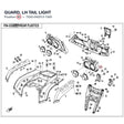 GUARD, LH TAIL LIGHT product image