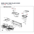 BAND, FUEL TANK FILLER COVER product image