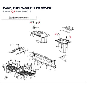 BAND, FUEL TANK FILLER COVER product image