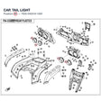 CAP, TAIL LIGHT product image