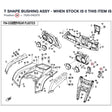 T SHAPE BUSHING ASSY - WHEN STOCK IS 0 THIS ITEM IS NO LONGER AVAILABLE product image