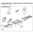 FRONT BASE PLATE - WHEN STOCK IS 0 THIS ITEM IS NO LONGER AVAILABLE product image