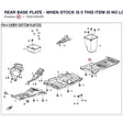 REAR BASE PLATE - WHEN STOCK IS 0 THIS ITEM IS NO LONGER AVAILABLE product image