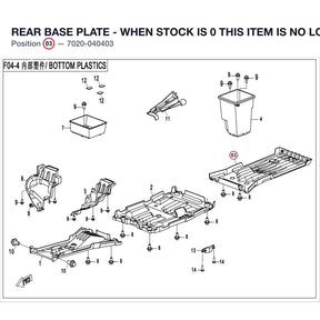 REAR BASE PLATE - WHEN STOCK IS 0 THIS ITEM IS NO LONGER AVAILABLE product image