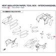 HEAT INSULATION PAPER, TOOL BOX - INTERCHANGEABLE 7020-040407 -WHEN STOCK IS 0 - NO LONGER AVAILABLE product image