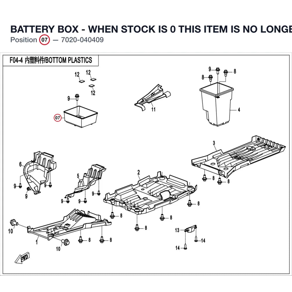 BATTERY BOX - WHEN STOCK IS 0 THIS ITEM IS NO LONGER AVAILABLE product image