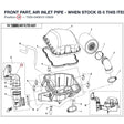 FRONT PART, AIR INLET PIPE - WHEN STOCK IS 0 THIS ITEM IS NO LONGER AVAILABLE product image