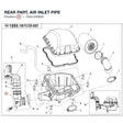 REAR PART, AIR INLET PIPE product image