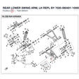 REAR LOWER SWING ARM, LH REPL BY 7020-060401-10000 product image