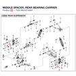 MIDDLE SPACER, REAR BEARING CARRIER product image