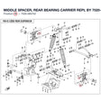 MIDDLE SPACER, REAR BEARING CARRIER REPL BY 7020-060702-00001 product image