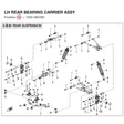 LH REAR BEARING CARRIER ASSY product image