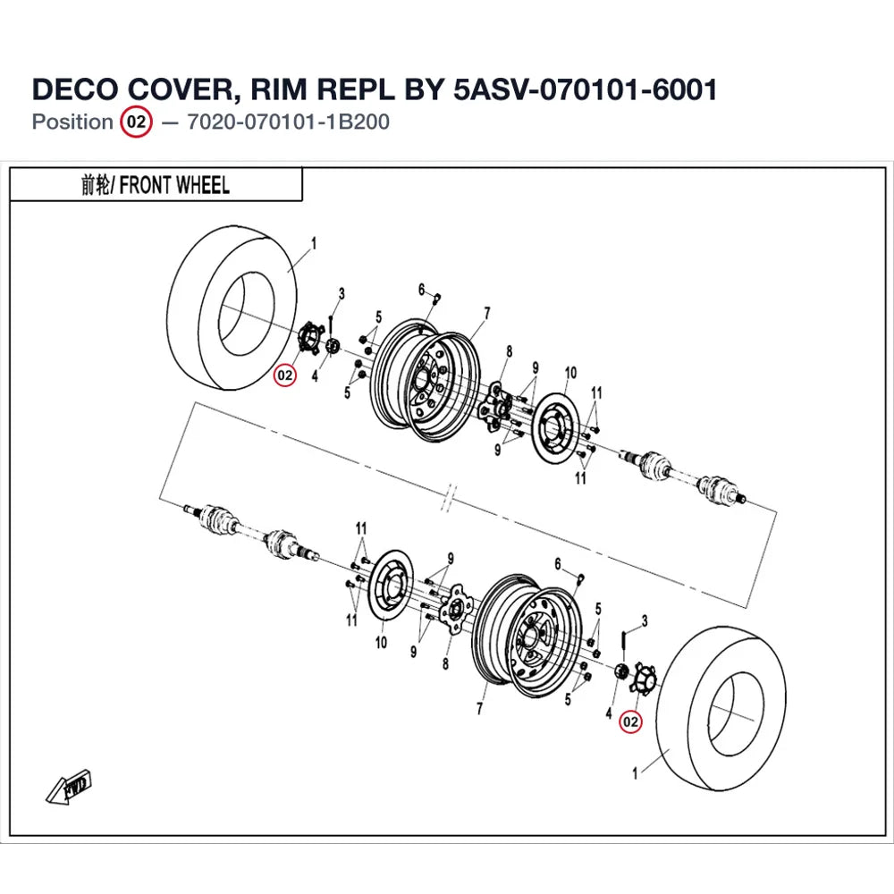 DECO COVER, RIM REPL BY 5ASV-070101-6001 product image