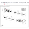 DECO COVER, ALUMINUM RIM REPL BY 7020-070101-1000 product image