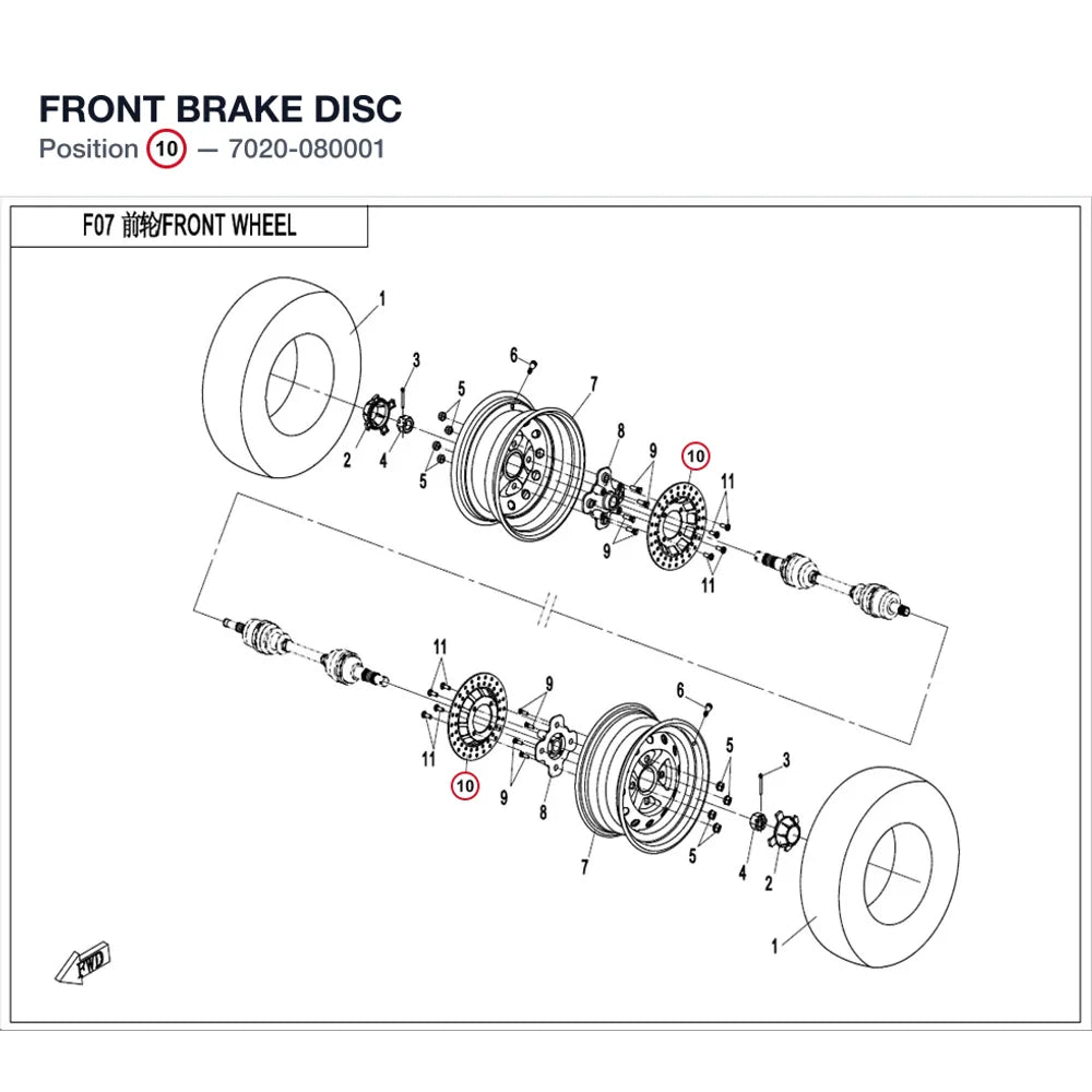 FRONT BRAKE DISC product image