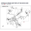 HYDRAULIC BRAKE ASSY REPL BY 7020-080100-3000 product image