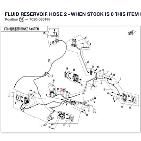 FLUID RESERVOIR HOSE 2 - WHEN STOCK IS 0 THIS ITEM IS NO LONGER AVAILABLE product image