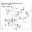 REAR FLUID HOSE, MASTER CYLINDER product image