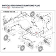 SWITCH, REAR BRAKE product image