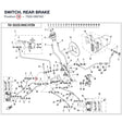 SWITCH, REAR BRAKE product image
