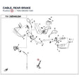 CABLE, REAR BRAKE product image