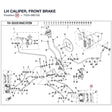 LH CALIPER, FRONT BRAKE product image