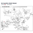 RH CALIPER, FRONT BRAKE product image